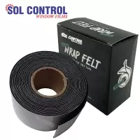 Fabric Black Felt Roll - 5M